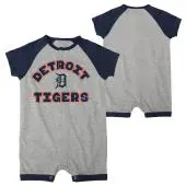 Detroit Tigers BABY Gray Extra Base Hit Coverall