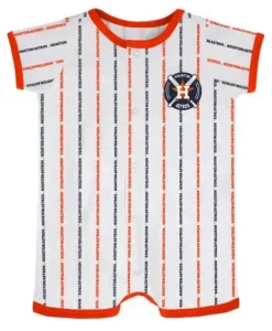 Houston Astros Baby White Bat & Ball Hitter Coverall