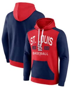 St. Louis Cardinals Men's Fanatics Navy Red Pullover Hoodie