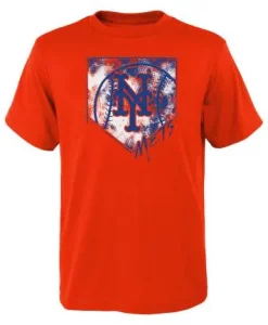 New York Mets YOUTH Home Field Orange T-Shirt Tee