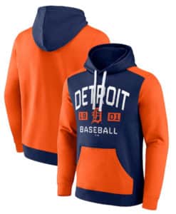 Detroit Tigers Men's Fanatics Navy Orange Pullover Hoodie