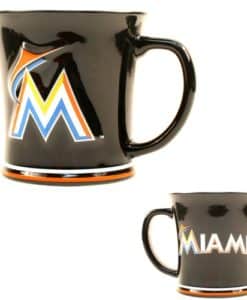 Miami Marlins 15oz Sculpted Coffee Mug