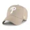 Philadelphia Phillies 47 Brand Khaki MVP Adjustable Hat