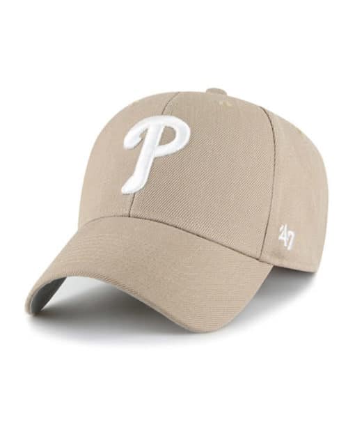 Philadelphia Phillies 47 Brand Khaki MVP Adjustable Hat