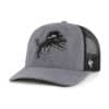 Detroit Lions 47 Brand Charcoal Carbon Trucker Mesh Snapback Hat