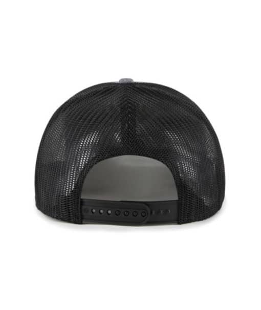 Detroit Lions 47 Brand Charcoal Carbon Trucker Mesh Snapback Hat - Image 2