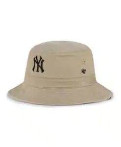 New York Yankees 47 Brand Black NY Khaki Bucket Hat