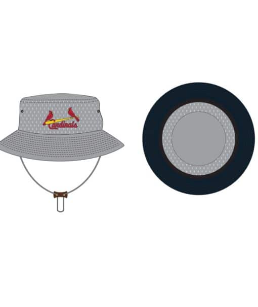 St. Louis Cardinals 47 Brand Gray Panama Bucket Hat