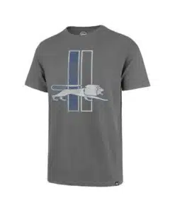 Detroit Lions Men's 47 Brand Classic Vintage Gray T-Shirt Tee