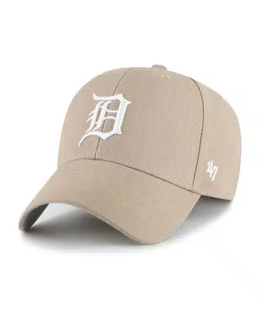 Detroit Tigers 47 Brand Khaki MVP Adjustable Hat