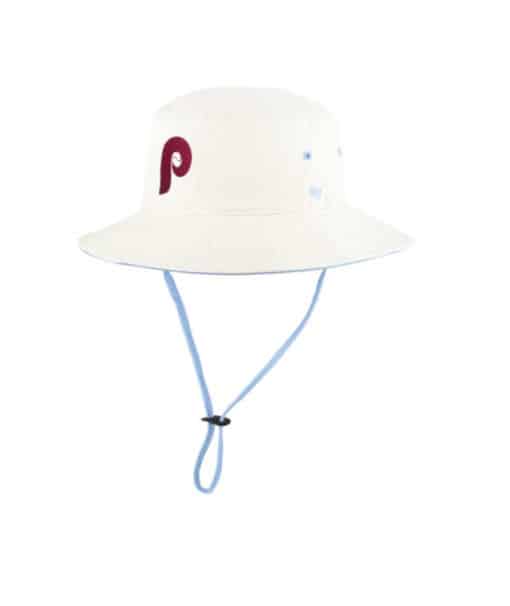 Philadelphia Phillies 47 Brand Cooperstown Natural Kirby Bucket Hat