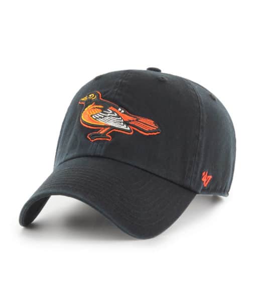 Baltimore Orioles 47 Brand Cooperstown Black Clean Up Adjustable Hat