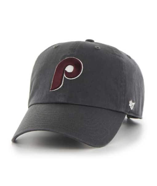 Philadelphia Phillies 47 Brand Cooperstown Charcoal Clean Up Adjustable Hat