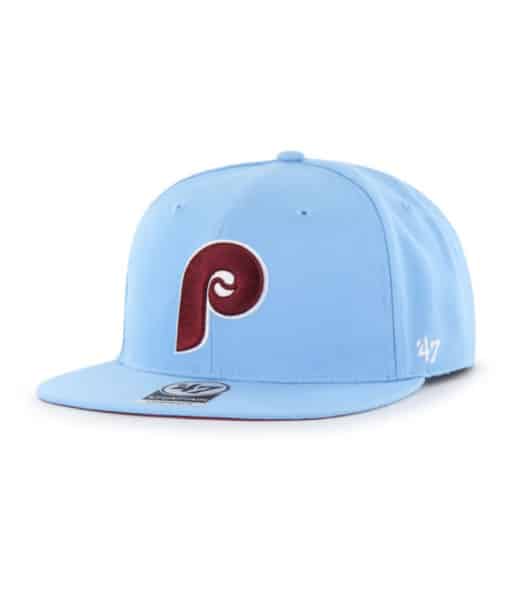 Philadelphia Phillies 47 Brand Cooperstown Columbia Sure Shot Under Snapback Hat