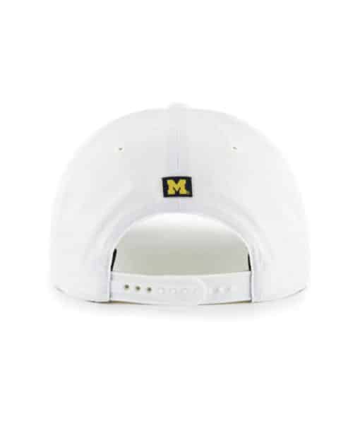 Michigan Wolverines 47 Brand White Downburst Hitch Snapback Hat