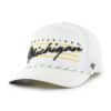 Michigan Wolverines 47 Brand White Downburst Hitch Snapback Hat