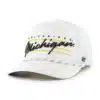 Michigan Wolverines 47 Brand White Downburst Hitch Snapback Hat