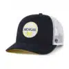 Michigan Wolverines 47 Brand Navy Midland White Mesh Trucker Snapback Hat