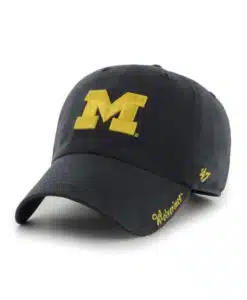 Michigan Wolverines Women's 47 Brand Navy Miata Clean Up Adjustable Hat