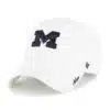 Michigan Wolverines Women's 47 Brand White Miata Clean Up Adjustable Hat