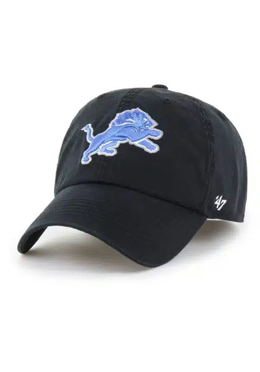 Detroit Lions 47 Brand Black Franchise Fitted Hat