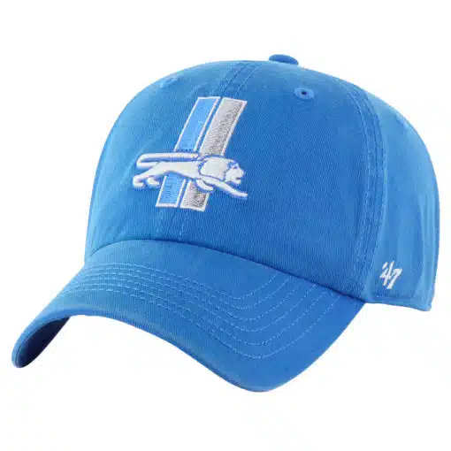 Detroit Lions 47 Brand Vintage Classic Blue Raz Franchise Fitted Hat