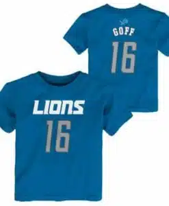 Detroit Lions KIDS Jared Goff Blue T-Shirt Tee