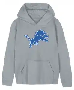 Detroit Lions YOUTH Outerstuff Gray Pullover Hoodie