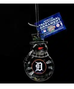 Detroit Tigers Acrylic Snowman Ornament