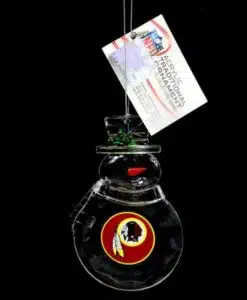 Washington Redskins Acrylic Snowman Ornament