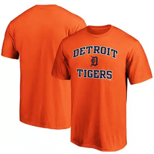 Detroit Tigers Men's Fanatics Orange Heart & Soul T-Shirt Tee