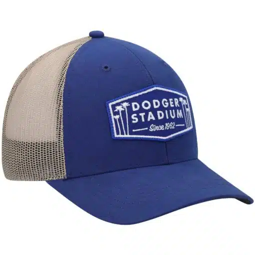 Los Angeles Dodgers 47 Brand Haven Blue Trucker Mesh Snapback Hat - Image 4