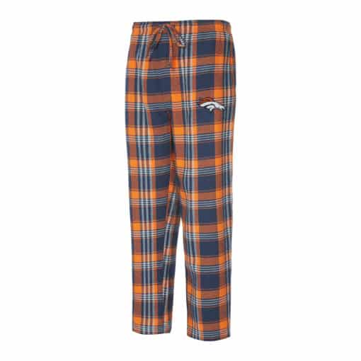 Denver Broncos Men's Region Navy Flannel Pajama Pants