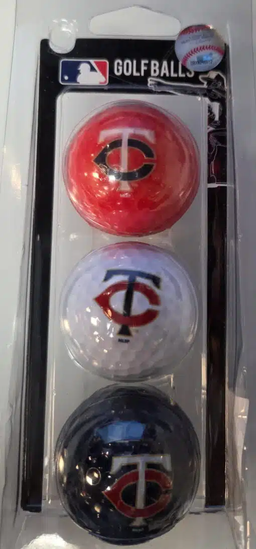 Minnesota Twins 3 Pack of Golf Balls