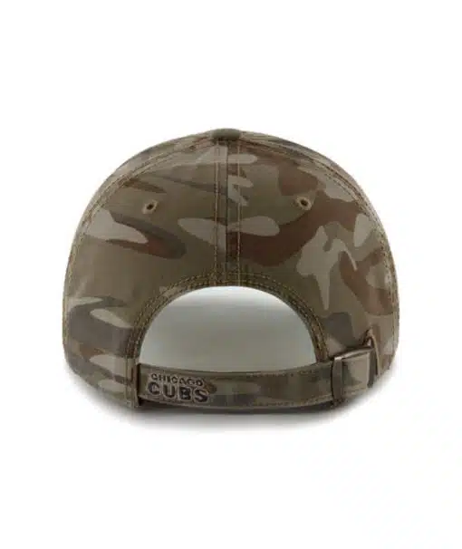 Chicago Cubs 47 Brand Camo Tarpoon Faded Clean Up Adjustable Hat - Image 3