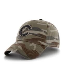 Chicago Cubs 47 Brand Camo Tarpoon Faded Clean Up Adjustable Hat
