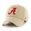 Alabama Crimson Tide 47 Brand Khaki Clean Up Adjustable Hat