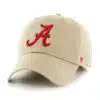 Alabama Crimson Tide 47 Brand Khaki Clean Up Adjustable Hat
