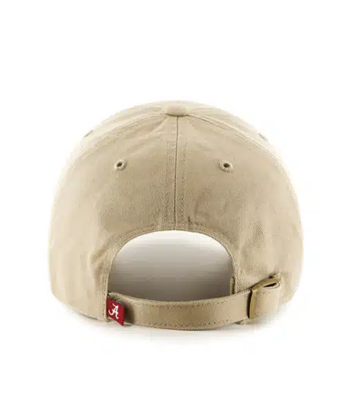 Alabama Crimson Tide 47 Brand Khaki Clean Up Adjustable Hat - Image 2