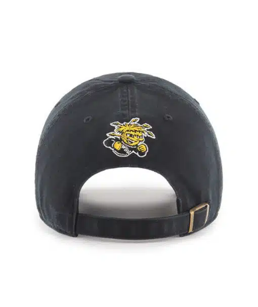 Wichita State Shockers OHT 47 Brand Black Clean Up Adjustable USA Hat