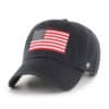 Wichita State Shockers OHT 47 Brand Black Clean Up Adjustable USA Flag Hat