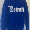 Detroit Michigan D SPARKLE Unisex Blue Pullover Hoodie