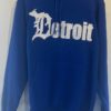 Detroit Michigan D Unisex Blue Pullover Hoodie