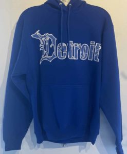 Detroit Michigan D Unisex Lions Blue Pullover Hoodie