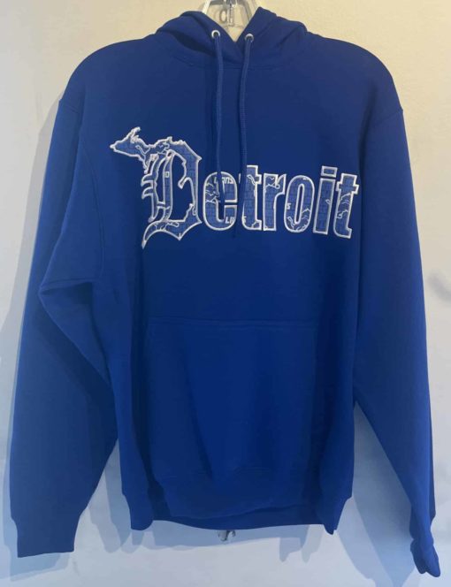 Detroit Michigan D Unisex Lions Blue Pullover Hoodie