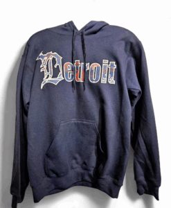 Detroit Michigan D Unisex Tigers Navy Pullover Hoodie