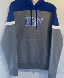 GRIT Detroit Unisex Lions Blue Gray Pullover Hoodie