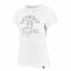Detroit Tigers Women's 47 Brand White Wash Frankie T-Shirt Tee