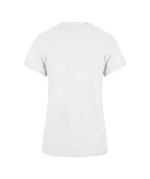 Detroit Tigers Women's 47 Brand White Wash Frankie T-Shirt Tee - Image 2