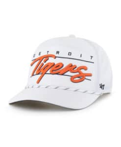 Detroit Tigers 47 Brand White Condor Brrr Hitch Snapback Hat